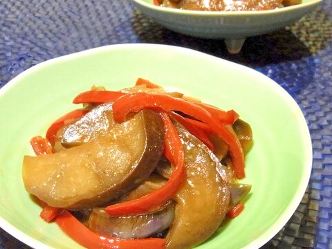 茄子とピーマンの生姜煮